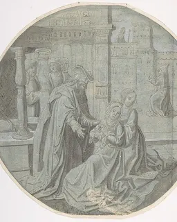 Queen Esther hears of the Decree against the Jews. by Pseudo-Aert Ortkens