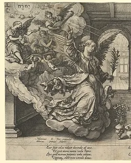 Annunciation by Hendrick Goltzius