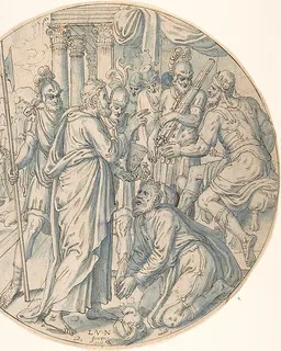 St. George and the Sorcerer of Dacian by Lambert van Noort