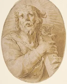 Christ with the Cross by Joachim Wtewael
