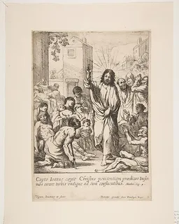 Healing the Infirm (Jésus-Christ guérit plusieurs malades en Galilée) by Claude Vignon