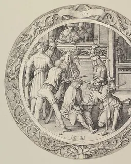 Christ Crowned with Thorns, from the Circular Passion by Lucas van Leyden