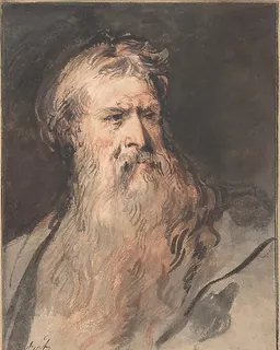Study for the figure of Moses by Jacob de Wit