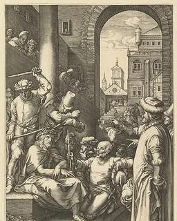 The Crowning with Thorns, from "The Passion of Christ" by Hendrick Goltzius