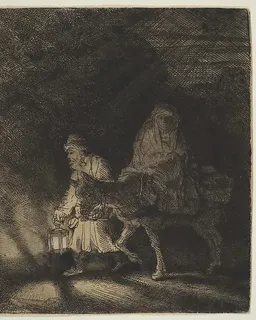 The Flight into Egypt: a Night Piece by Rembrandt van Rijn