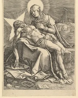 Pietà by Hendrick Goltzius