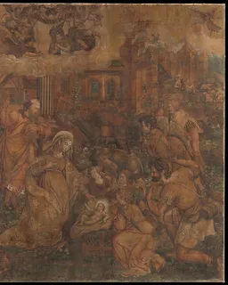 The Adoration of the Shepherds (Cartoon) by Anonymous, Netherlandish, 16th century