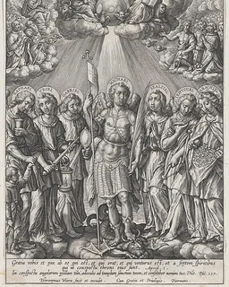 St. Michael and Archangels (The Seven Archangels) by Hieronymus (Jerome) Wierix