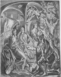 The adoration of the shepherds by Diego de Astor