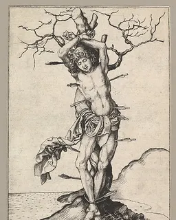 Saint Sebastian by Martin Schongauer