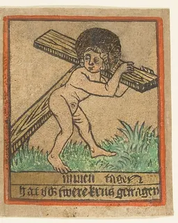 Christ Child Carrying the Cross by Anonymous, German, Upper Rhine, 15th century