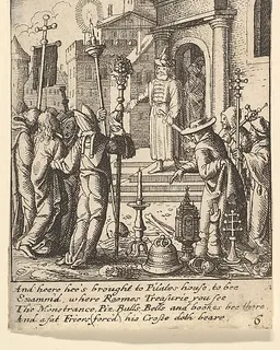 Jesus before Pilate by Wenceslaus Hollar