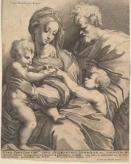 The Holy Family by Wenceslaus Hollar