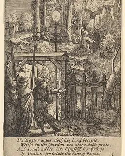 Jesus on the Mount of Olives by Wenceslaus Hollar