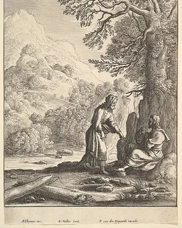 The Temptation of Jesus by Wenceslaus Hollar