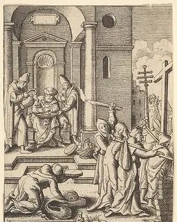 The washing of hands by Wenceslaus Hollar