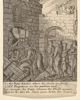Descent into Hell by Wenceslaus Hollar