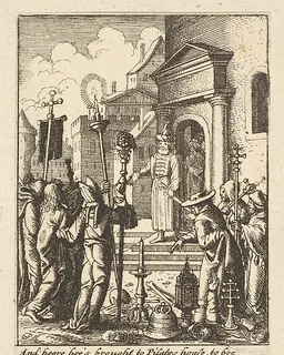 Jesus before Pilate by Wenceslaus Hollar