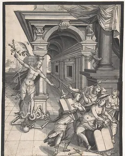 Christ Saving Eve by Hans Jakob Nüscheler the Elder