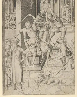 Christ Crowned with Thorns from The Passion by Israhel van Meckenem