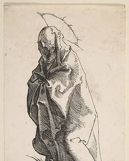 Standing Madonna in Mourning by Monogrammist G.Z.