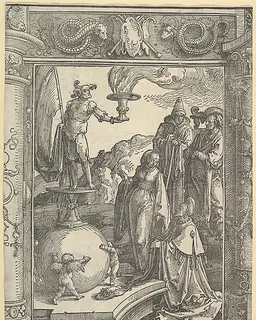 Solomon's Idolatry [I Kings, 11:1-8] by Lucas van Leyden