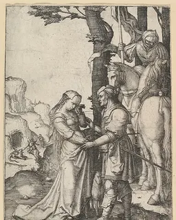 St. George Liberating the Princess by Lucas van Leyden