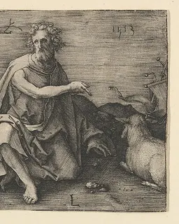 St. John the Baptist in the Desert by Lucas van Leyden