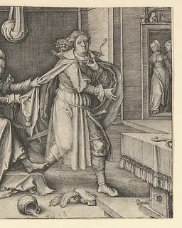 Joseph and Potiphar's Wife by Lucas van Leyden