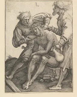 Soldiers Giving Drink to Christ by Lucas van Leyden