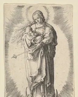 The Virgin with Child on the Crescent by Lucas van Leyden