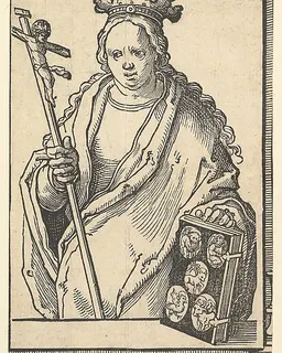 Ecclesia Christi (Faith), from the series of Sibyls by Lucas van Leyden