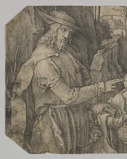 Christ Appearing to St. Mary Magdalene as a Gardener by Lucas van Leyden