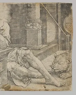 St. Jerome in his Study by Lucas van Leyden