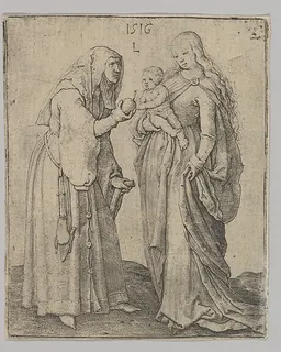 The Virgin With Child and St. Anna by Lucas van Leyden