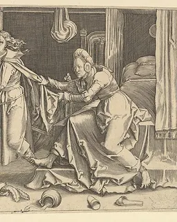 Joseph and Potiphar's Wife (copy) by Clement de Jonghe