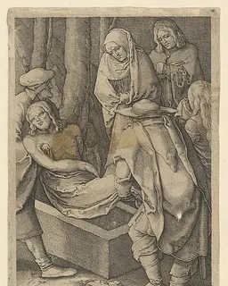 The Entombment, from "The Passion of Christ" by Jan Muller