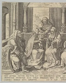The Holy Kindred, (Virgin and Child with Joseph, Anne and Two Male Saints) (copy) by Lucas van Leyden