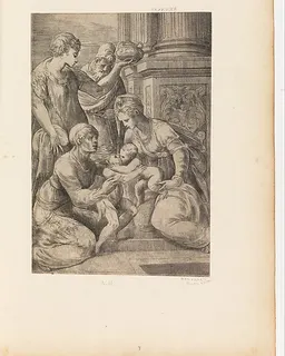 Holy Family with Saints by Andrea Schiavone (Andrea Meldola)