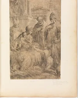 Holy Family with Saints by Andrea Schiavone (Andrea Meldola)