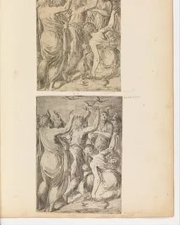 Moses Showing the Quails to the Israelites by Andrea Schiavone (Andrea Meldola)