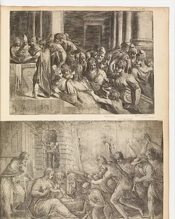The Nativity by Andrea Schiavone (Andrea Meldola)