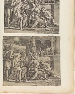 The Adoration of the Shepherds by Giovanni Jacopo Caraglio