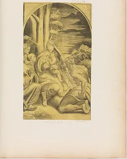 The Madonna and Child with St. Bernardino of Sienna and St. Jerome by Giulio Bonasone