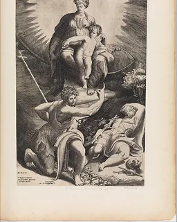 The Vision of St. Jerome by Giulio Bonasone