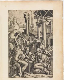The Adoration of the Shepherds by Pieter van der Heyden