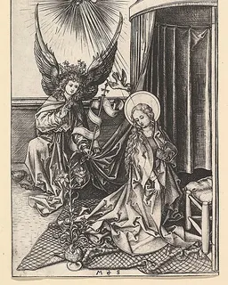 The Annunciation by Martin Schongauer