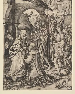 The Adoration of the Magi by Martin Schongauer