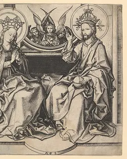 The Enthronement of the Virgin by Martin Schongauer
