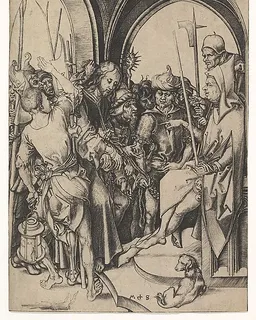 Christ before Annas by Martin Schongauer
